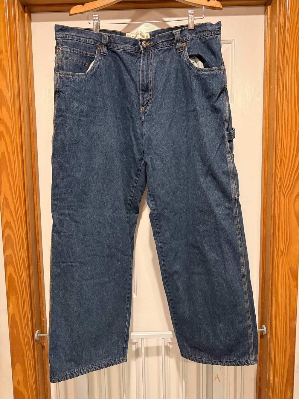 Faded Glory Indigo Blue Relaxed Carpenter Jeans